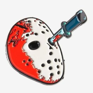 Friday The 13th Bloody Mask Enamel Pin